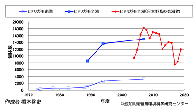 ヒドリガモ越冬数