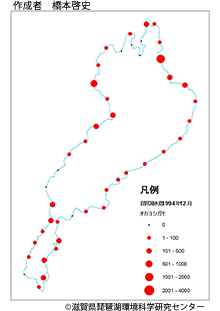 オカヨシガモ分布