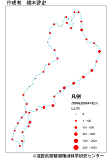 カルガモ分布