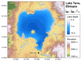 図2-2　タナ湖のホテイアオイ分布解析