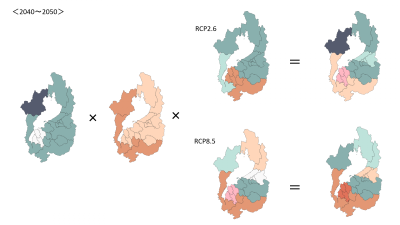 地域ごとの搬送者数の将来推計